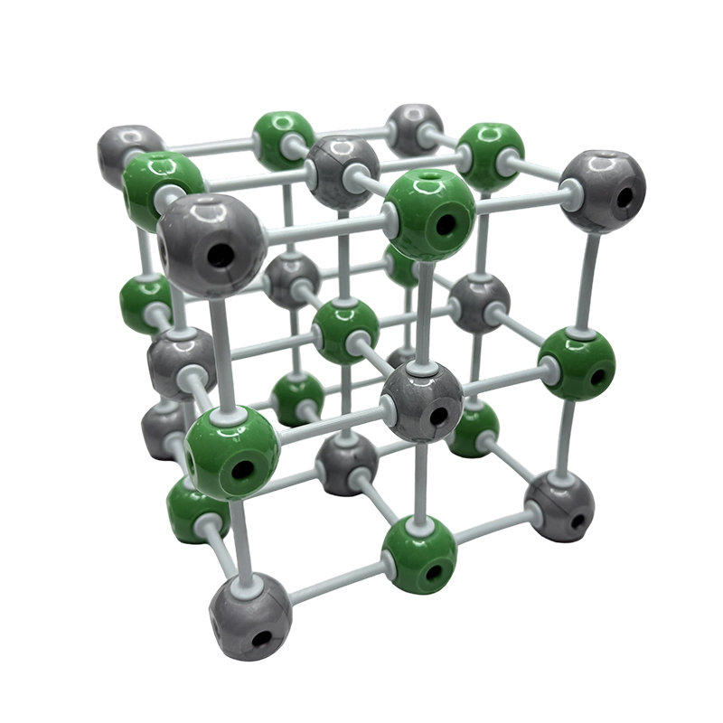 Instrumentum docendi chemiae mediae scholae chemiae exemplar docendi exemplar sodium chloridum crystal structurae exemplar