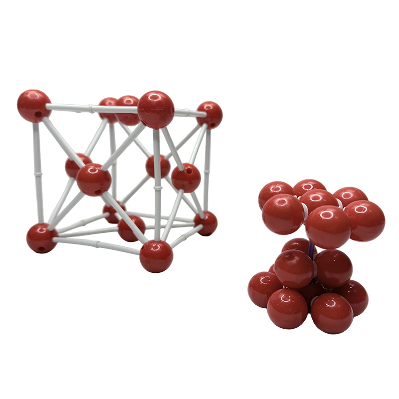 Metallum crystalloidum exemplar structurae hypotheticae metallicae cristallinae exemplar metallicum