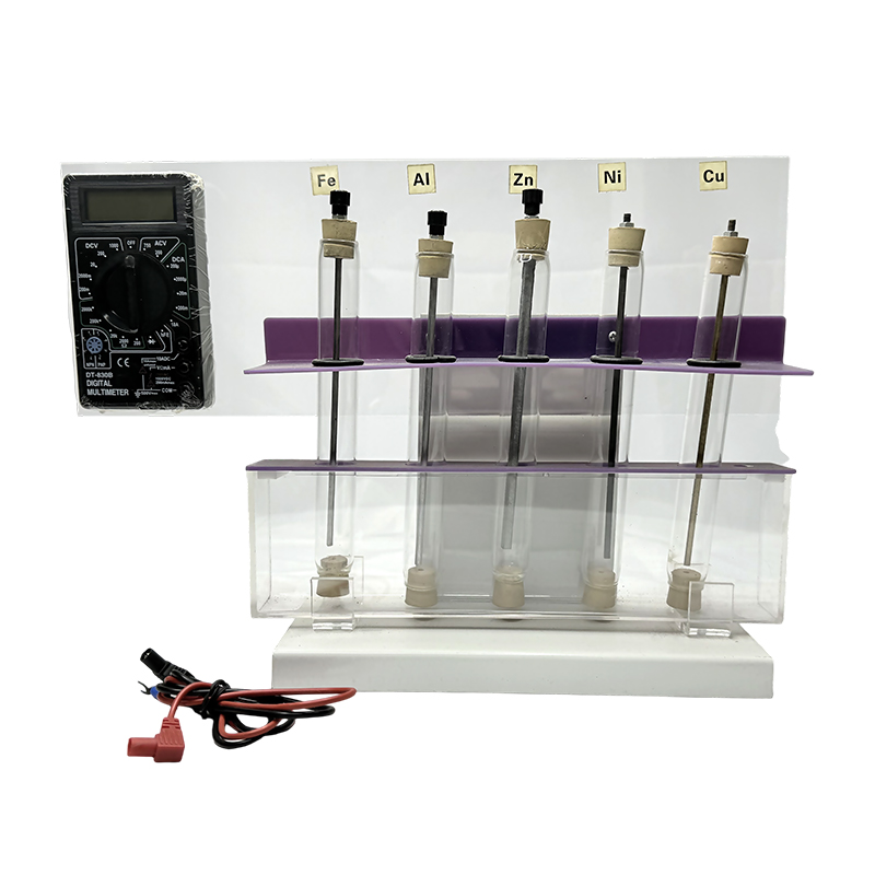 Aqua electrolysis solutionis conductivity demonstratoris 