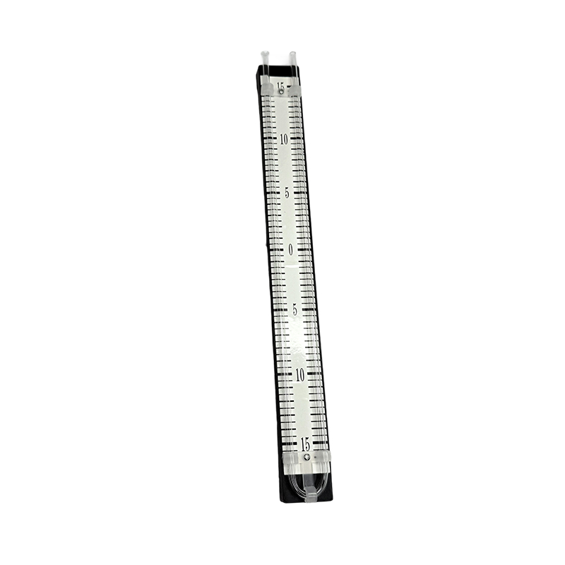 U-tubus manometer 150-0-150 mm usus rufus liquor METIOR schola physica instrumentorum officinarum