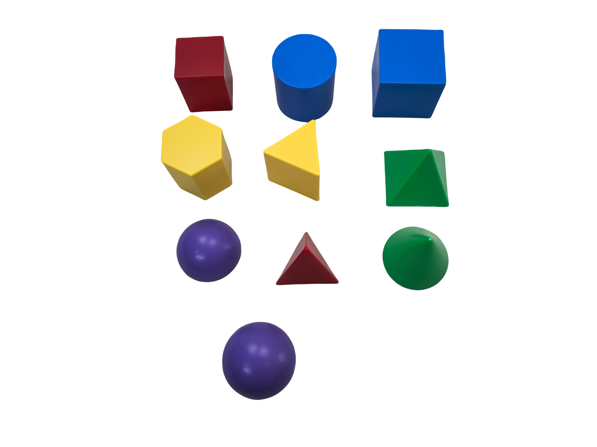 10pcs Plastic Geometria Model Set, Geometrica Solidum obstruit, Geometria figurae Set
