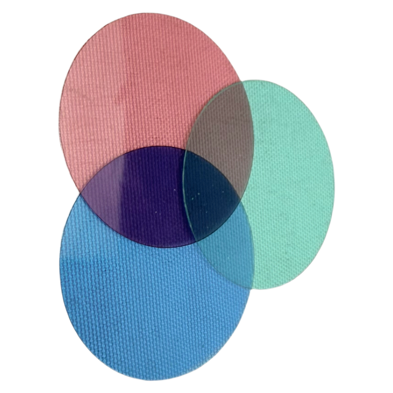 Intellegere tres colores principales scientiam et eruditionem physicam scientiae experimentalem exemplar materiale/coloratum translucidum cinematographicum